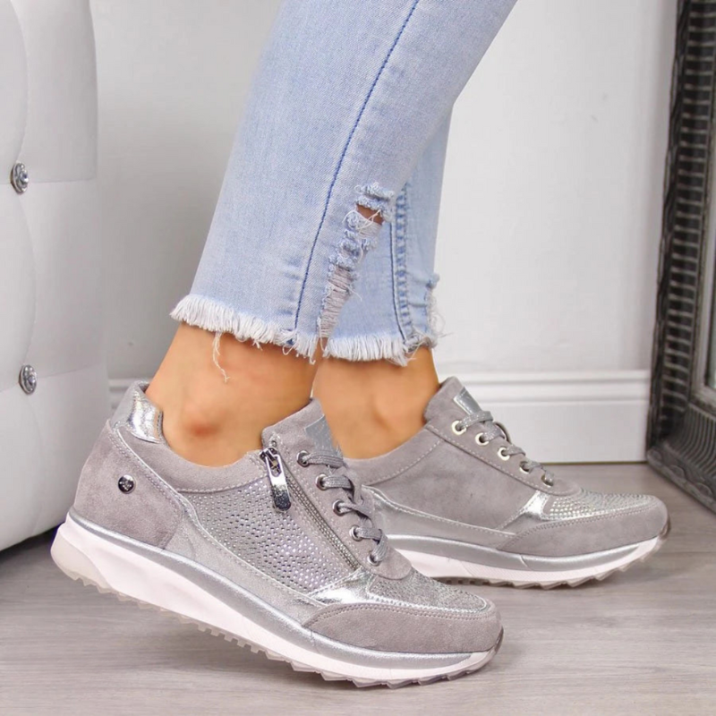 CM | Zapatillas metálicas con cremallera