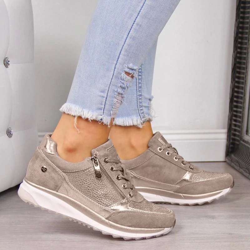 CM | Zapatillas metálicas con cremallera