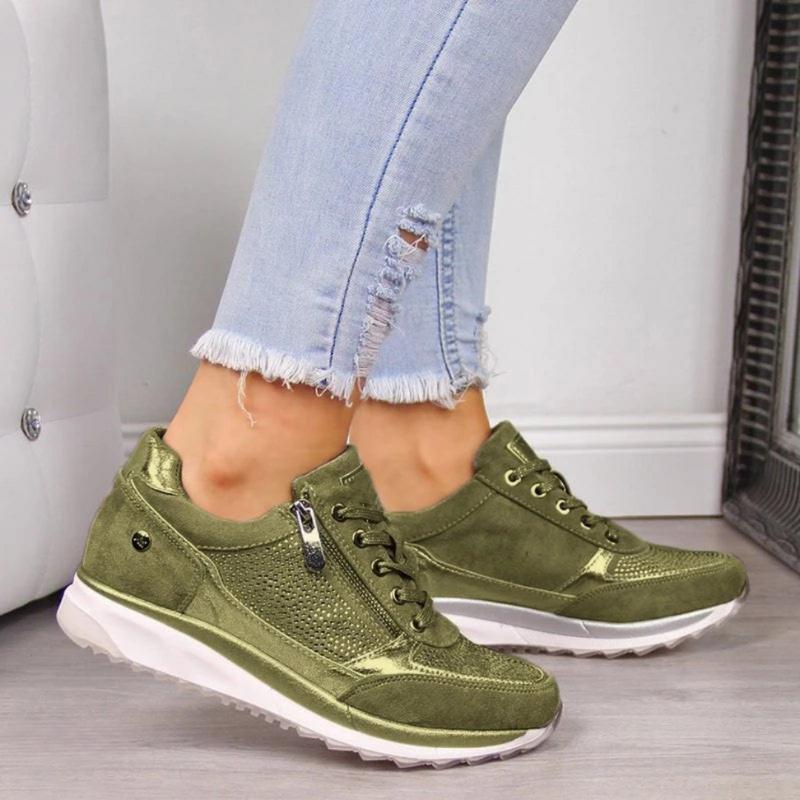 CM | Zapatillas metálicas con cremallera