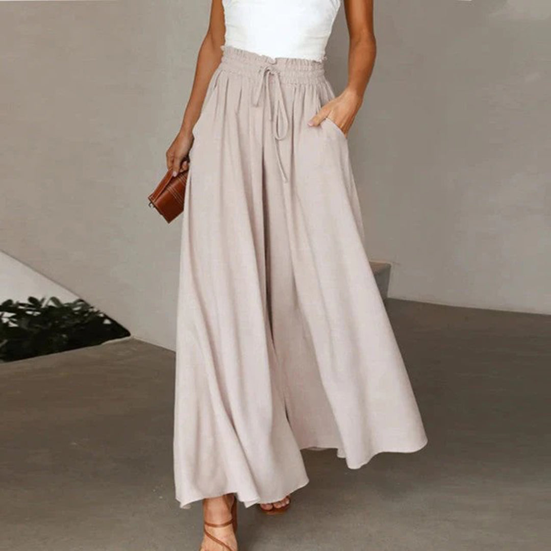 CM | Pantalones sueltos lisos