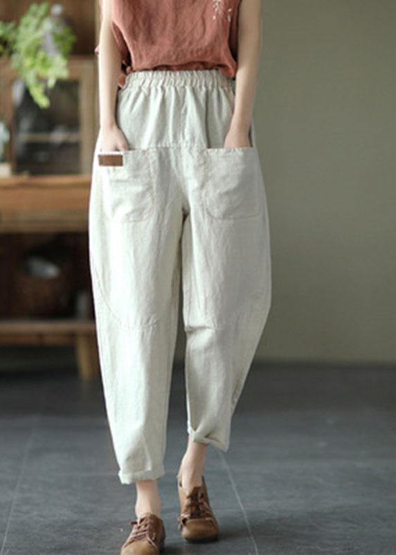 CM | Loose Yellow Loose Casual Summer Pants