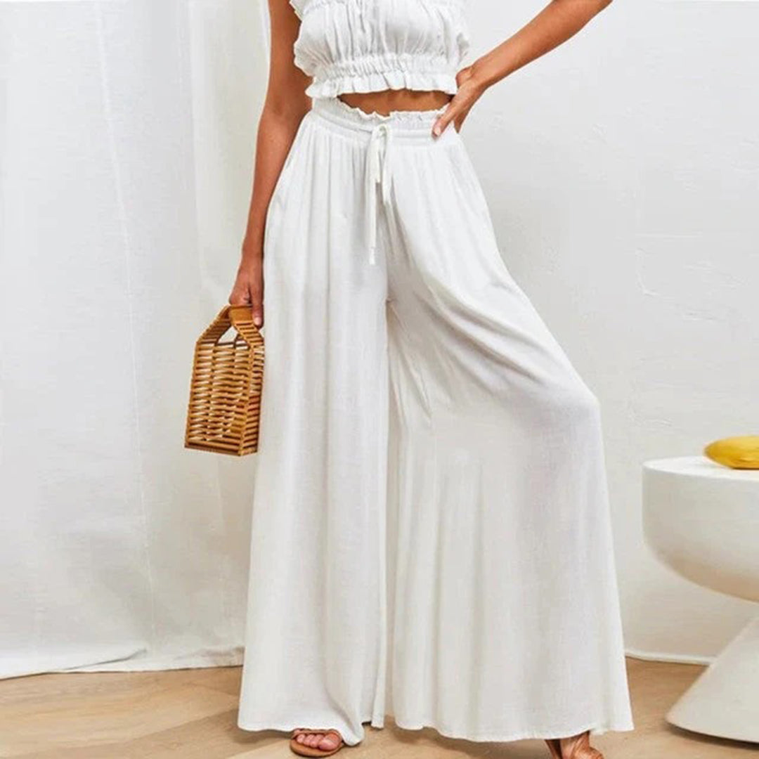 CM | Pantalones sueltos lisos