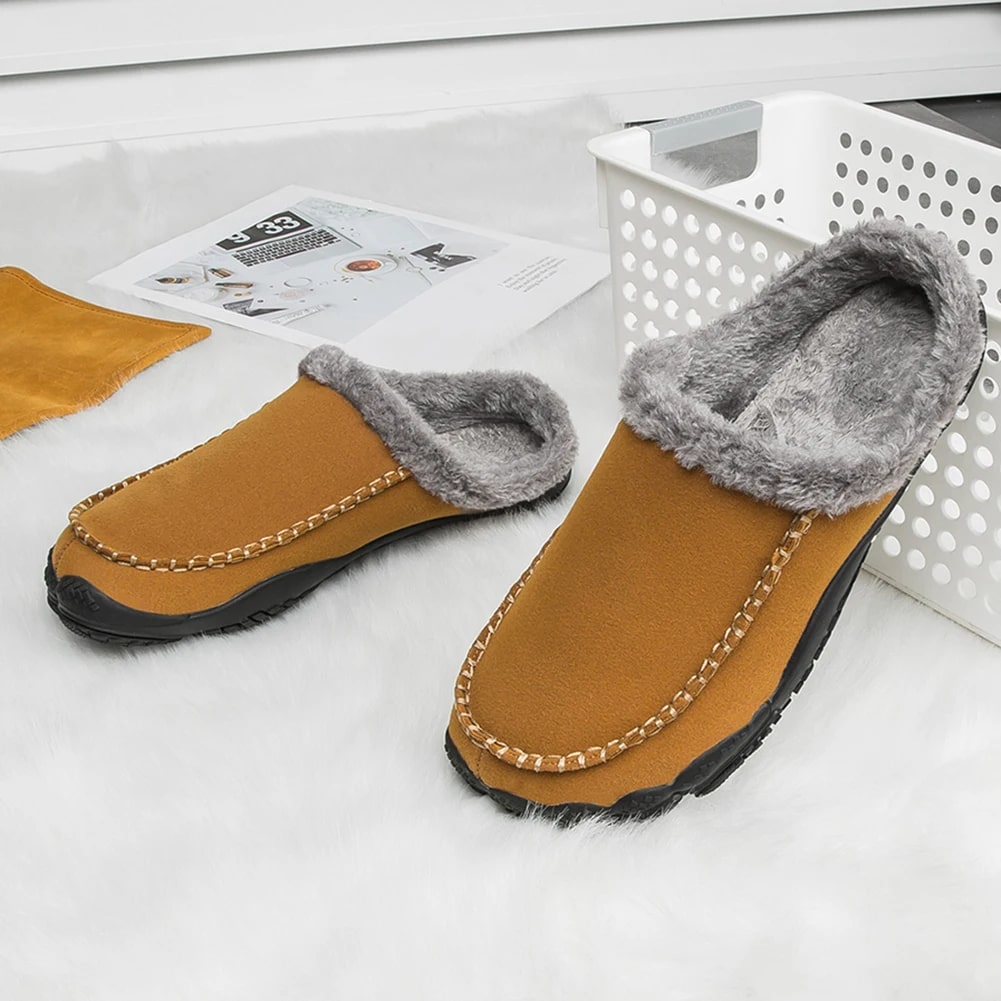 CM | Calzado cálido, zapatillas cómodas de algodón para interior