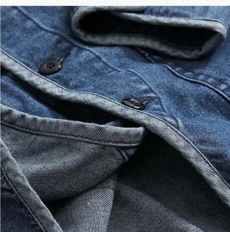 CM | Chaqueta vaquera vintage con cuello en V