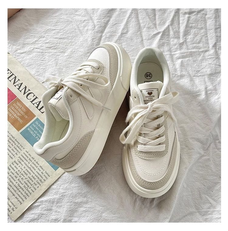 CM | Zapatillas de lona con suela gruesa 2024
