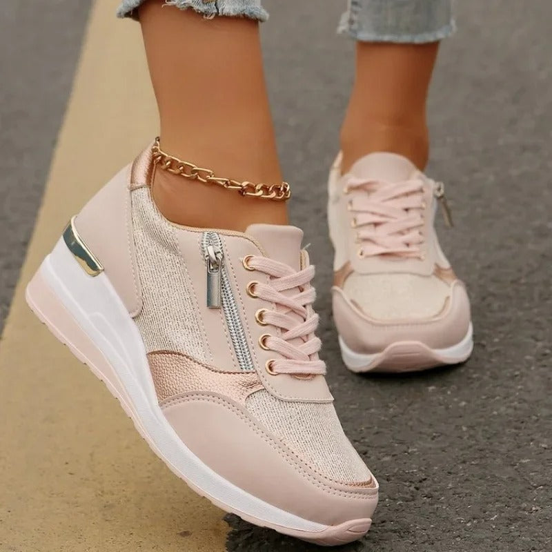 CM | Zapatillas metálicas con cremallera