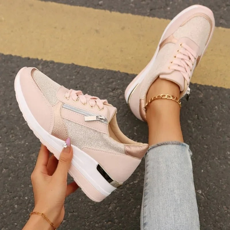 CM | Zapatillas metálicas con cremallera