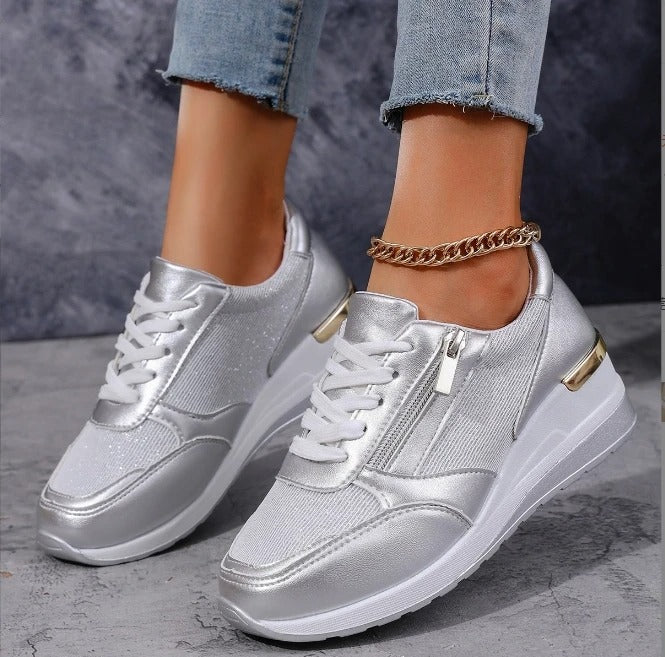 CM | Zapatillas metálicas con cremallera