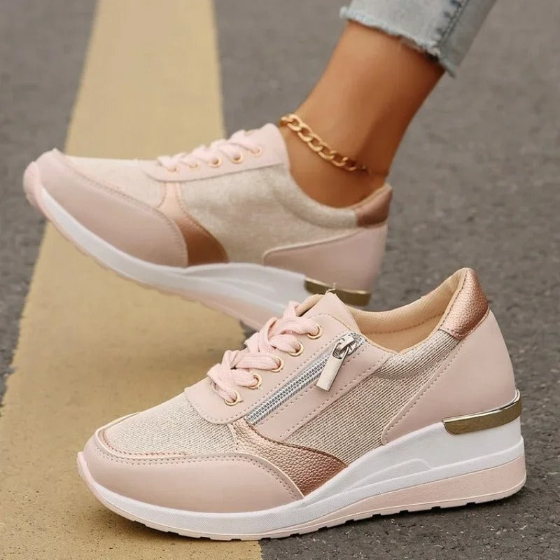 CM | Zapatillas metálicas con cremallera