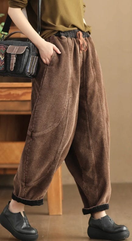 CM | Pantalones de pana de moda para mujer
