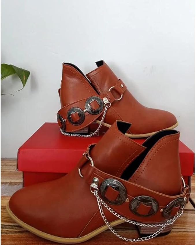 CM | Zapatos Chunky Tacón Medio Vintage