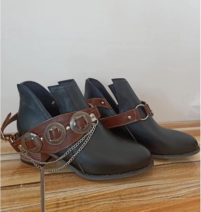 CM | Zapatos Chunky Tacón Medio Vintage
