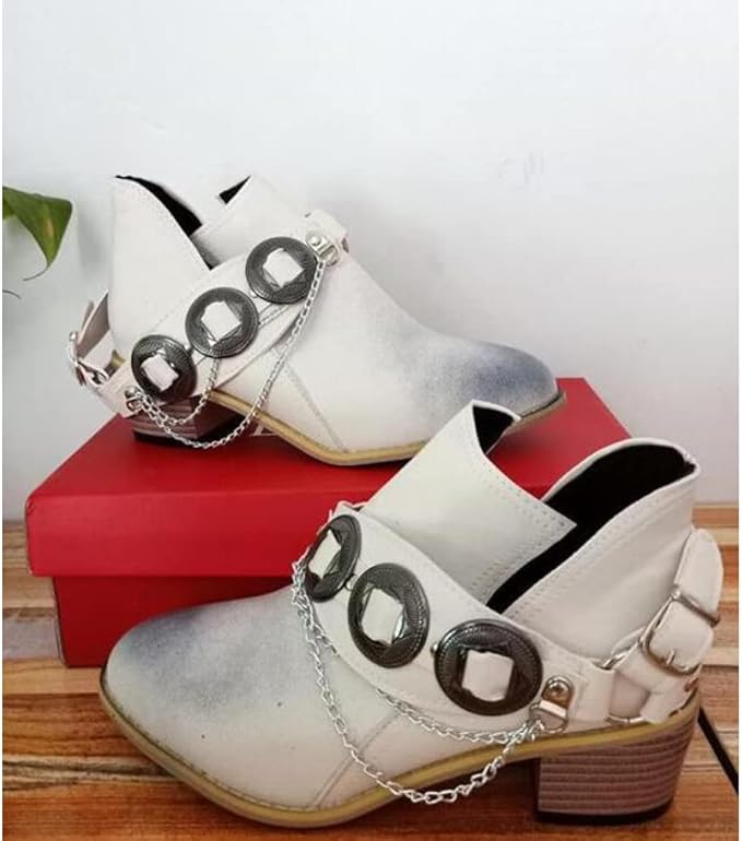 CM | Zapatos Chunky Tacón Medio Vintage