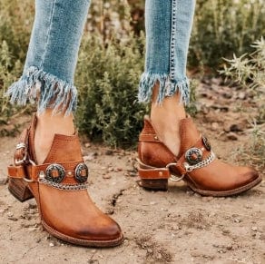CM | Zapatos Chunky Tacón Medio Vintage