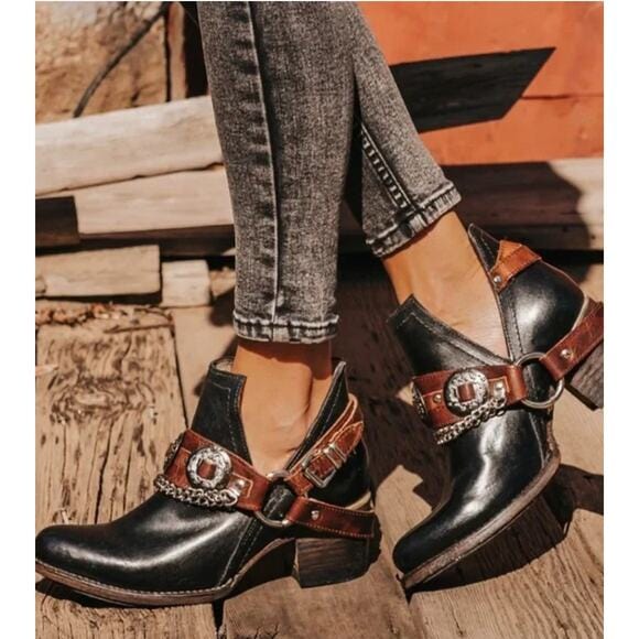 CM | Zapatos Chunky Tacón Medio Vintage
