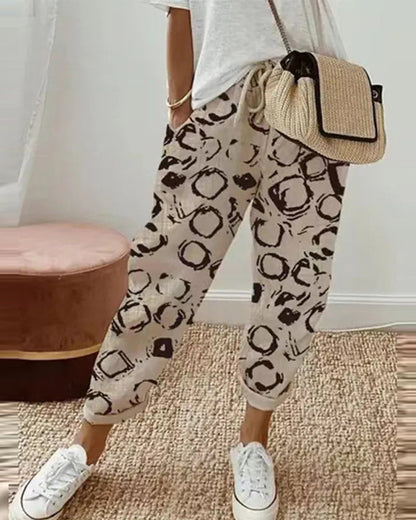 CM | Pantalones de cuerda enrollados