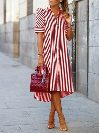CM | Elegante vestido a rayas