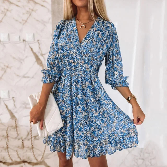 CM | Vestido y jersey de verano con estampado boho para mujer