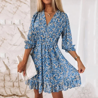 CM | Vestido y jersey de verano con estampado boho para mujer