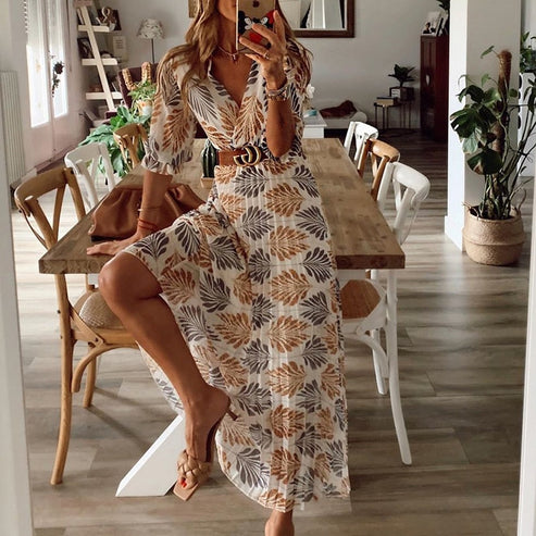 CM | Vestido largo de fiesta para mujer