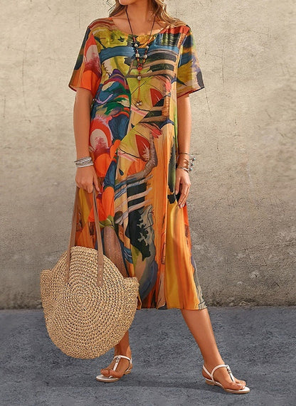 CM | Vestido casual con estampado