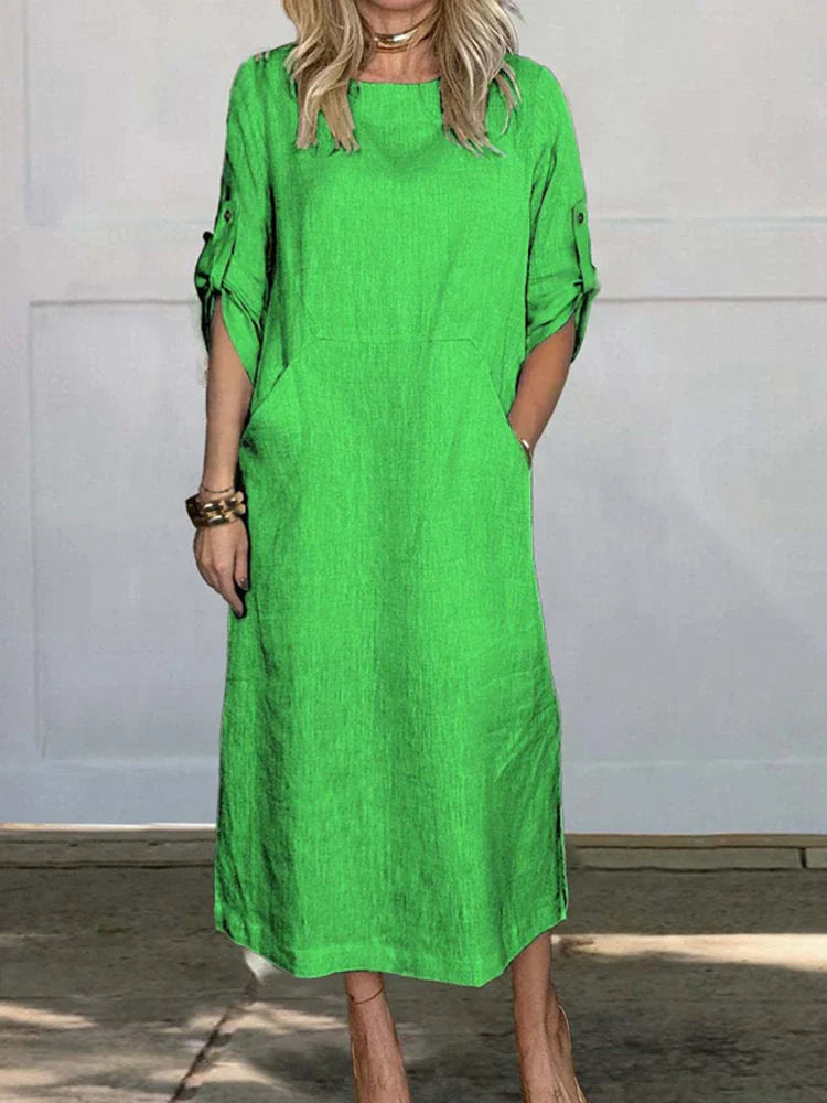 CM | vestido jersey con bolsillos