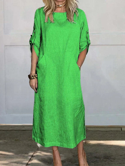 CM | vestido jersey con bolsillos