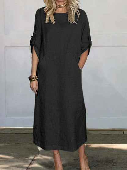 CM | vestido jersey con bolsillos