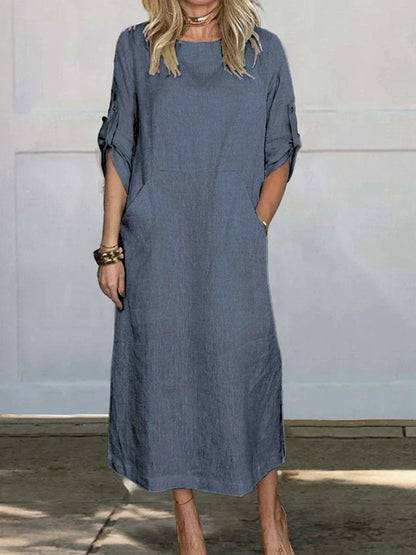 CM | vestido jersey con bolsillos