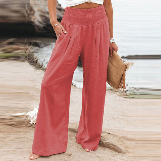 CM | Pantalones con pernera ancha y cintura alta
