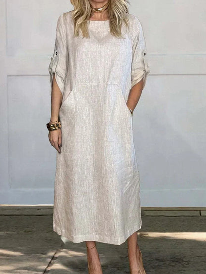 CM | vestido jersey con bolsillos
