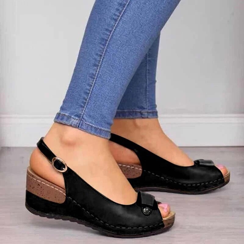 CM | Sandalias ortopédicas con tacón de cuña
