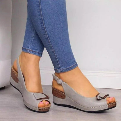 CM | Sandalias ortopédicas con tacón de cuña