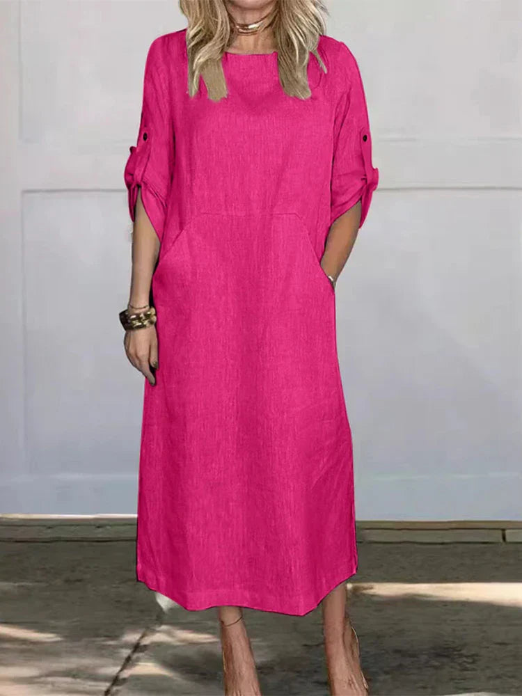 CM | vestido jersey con bolsillos