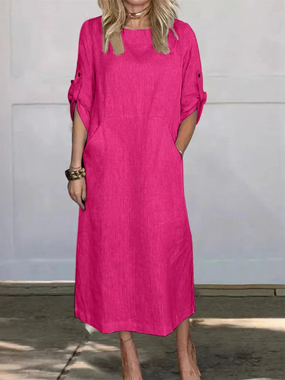 CM | vestido jersey con bolsillos