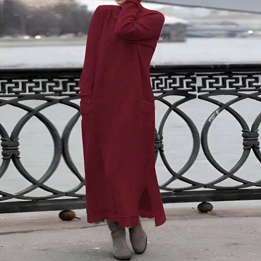 CM | Acogedor vestido sudadera de terciopelo