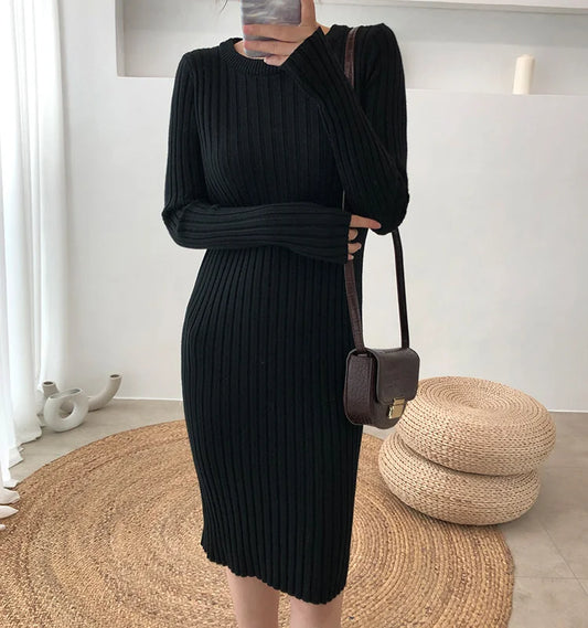 CM | Vestido de dos piezas con abertura jersey de punto