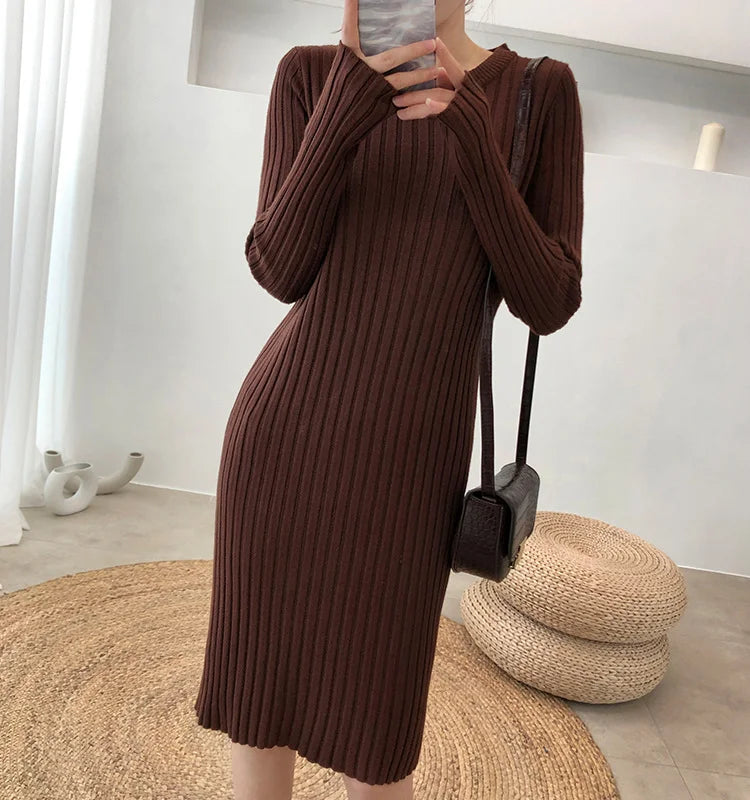 CM | Vestido de dos piezas con abertura jersey de punto