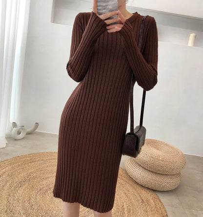 CM | Vestido de dos piezas con abertura jersey de punto