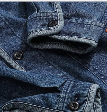 CM | Chaqueta vaquera vintage con cuello en V