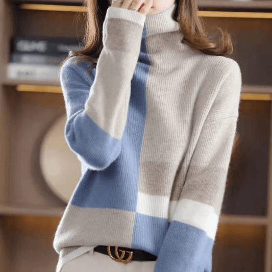 CM | A'leurs - Elegante jersey de cuello alto de invierno