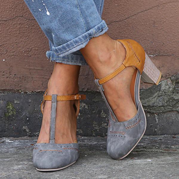 CM | Vintage T-strap tacones
