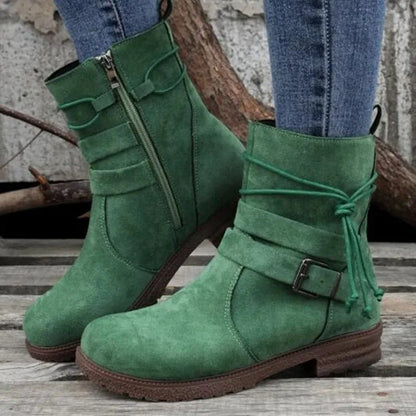 CM | Botines vintage con hebillas