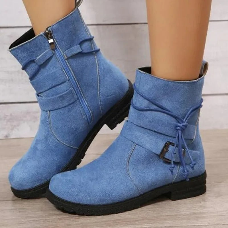 CM | Botines vintage con hebillas