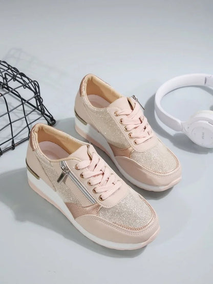 CM | Zapatillas metálicas con cremallera