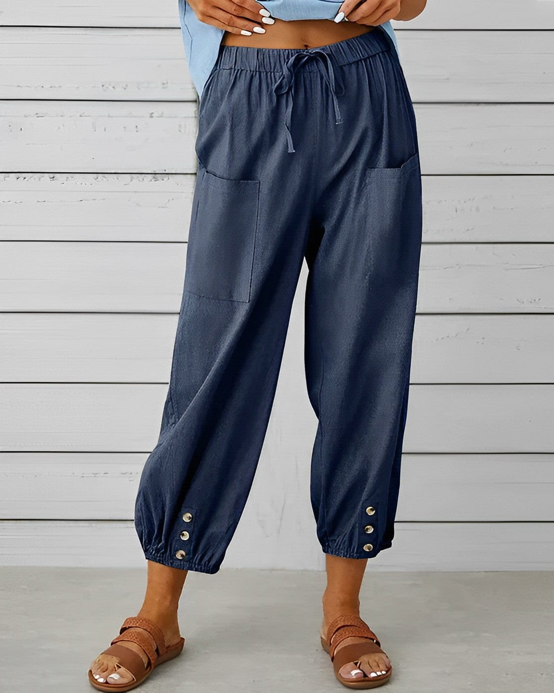 CM | Pantalones anchos con cintura alta