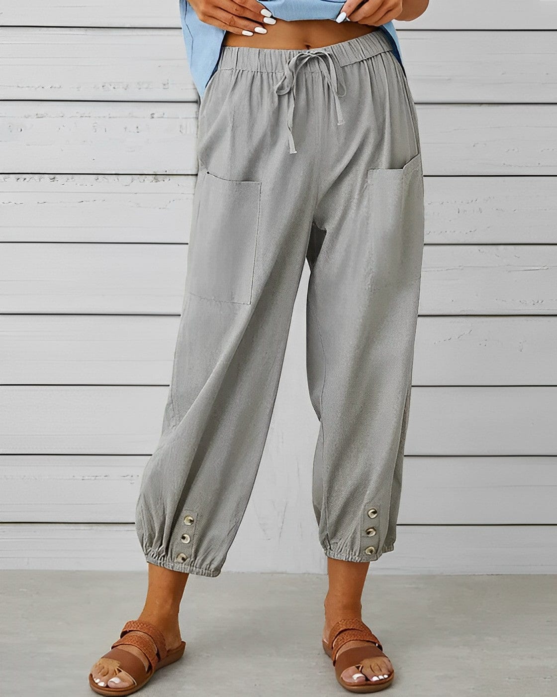 CM | Pantalones anchos con cintura alta