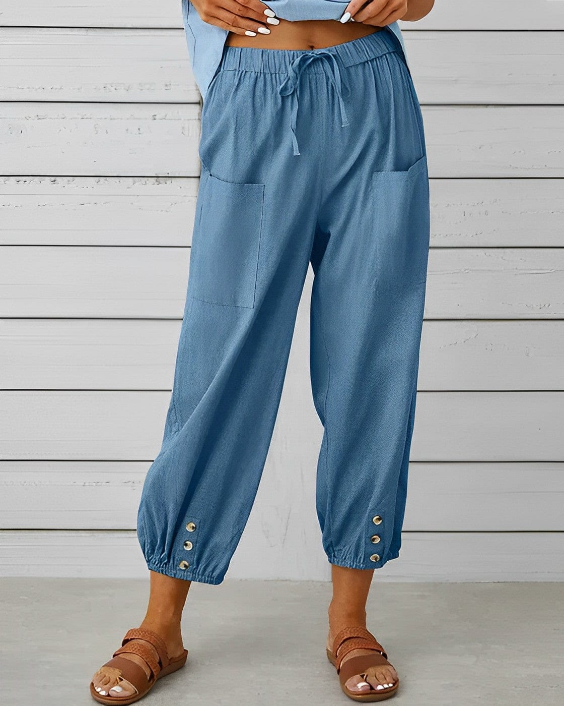 CM | Pantalones anchos con cintura alta