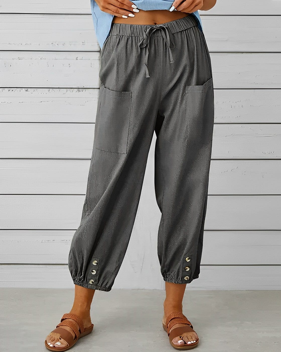 CM | Pantalones anchos con cintura alta