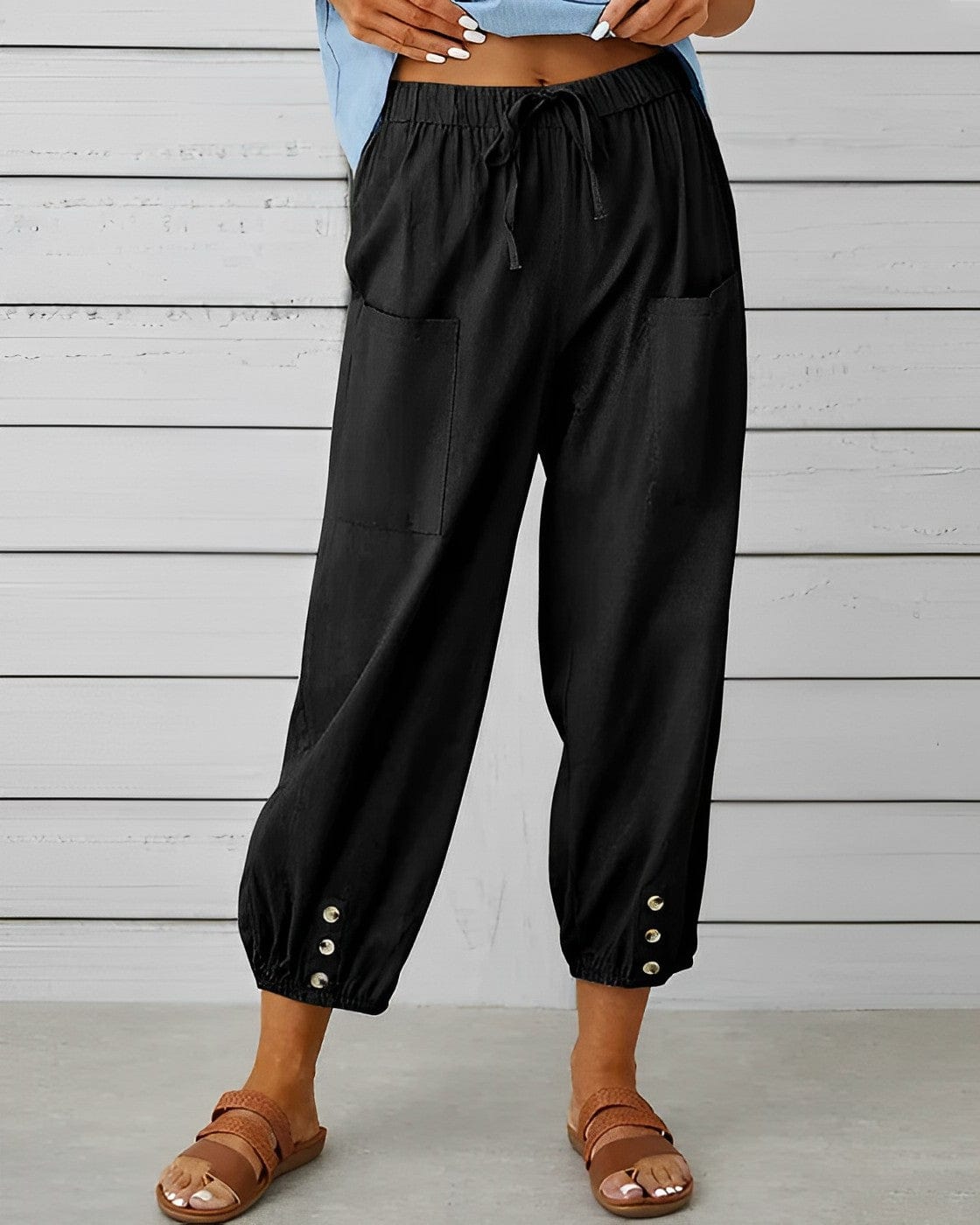 CM | Pantalones anchos con cintura alta